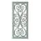American Art D&#xE9;cor&#x2122; 36&#x22; Distressed Hand-Carved Seafoam Green Wood Wall Medallion Panel